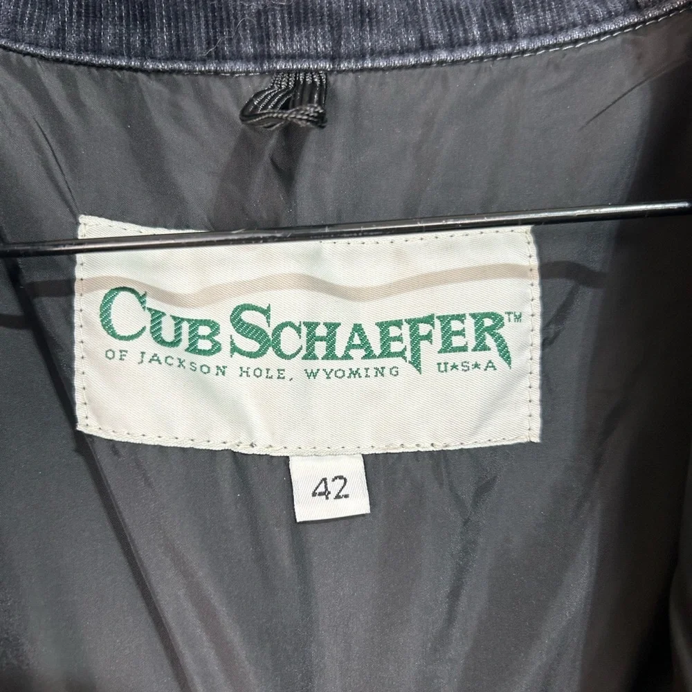 Vintage Cub Schaefer Schaefer Outfitters Original Drifter Coat Grey Black SZ 42 - Picture 15 of 16